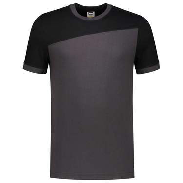 Tricorp t-shirt 102006 Bicolor donkergrijs-zwart
